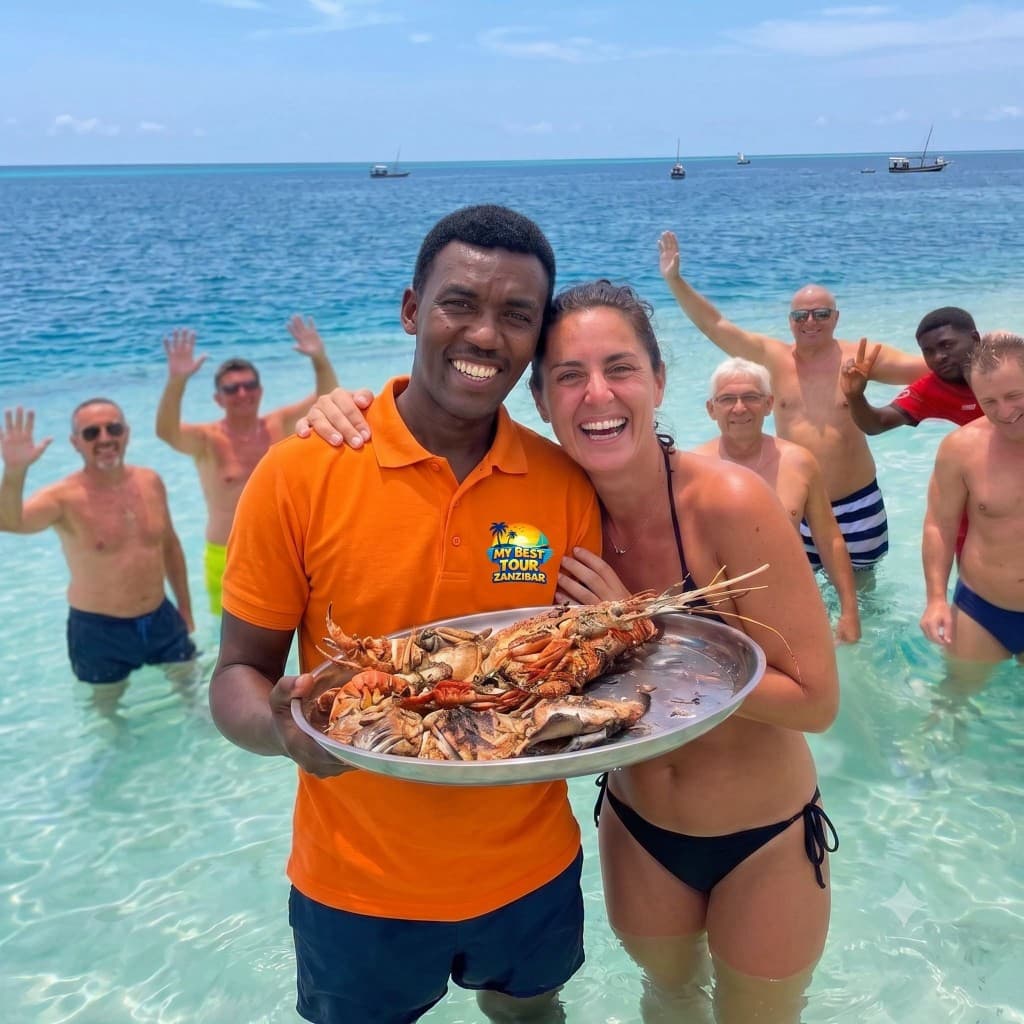 Acqua turchese a Nakupenda, escursione Zanzibar